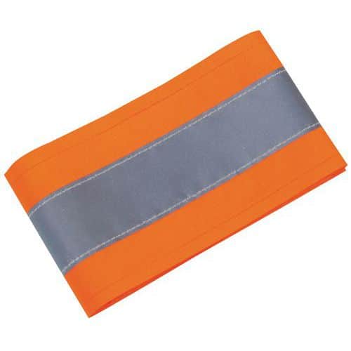 Fluorescent orange reflective armband - Manutan