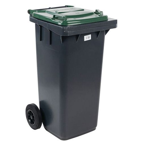 120L Wheelie Bin With Waste Separation Lids - UK Standard - Manutan Expert