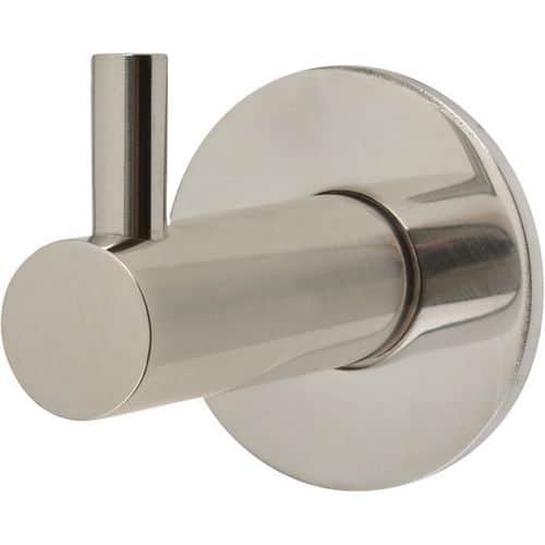 Altro Modern Single Coat Hook - Polished Stainless Steel