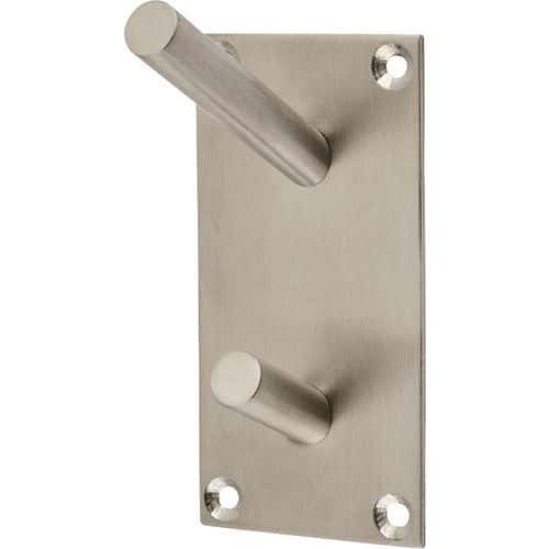 Jedo Radius Hook Plate Satin Stainless Steel