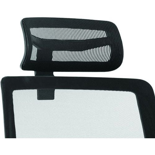 Black Mesh Headrest Twist/Click Accessory - Dynamic Ergo