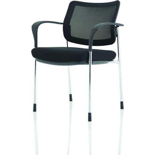 Large Office Visitor/Reception Chair With Arms - Stackable - Brunswick