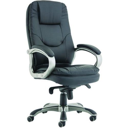 Leather Executive Home/Office Chair - Ergonomic & Mobile - Oscar