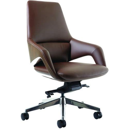 Brown/Olive Executive Home/Office Chair - Mobile & Ergonomic - Dynamic