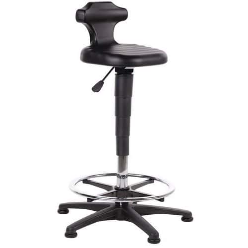 Bimos sit/stand stool - High back, on pads