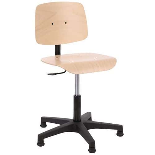Low workshop chair - On pads/castors
