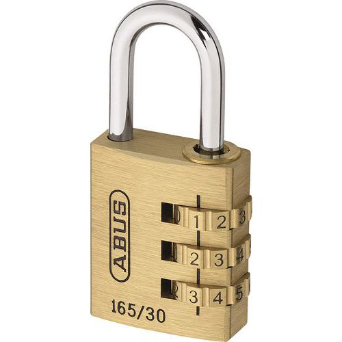 165/30 brass combination padlock