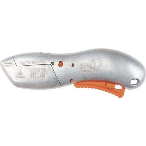 Tanin magnesium safety knife, auto-retractable blade