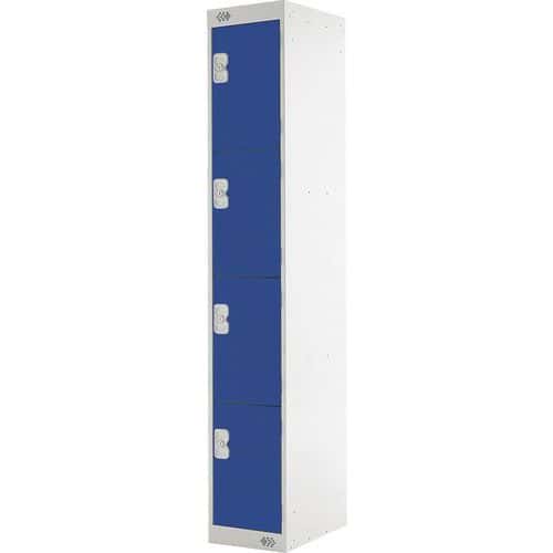 Metal Storage Lockers - 4 Cabinets - Nestable - Anti-Bacterial Coat