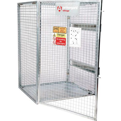 Folding Security Cage - Gas Cylinder Storage - Armorgard