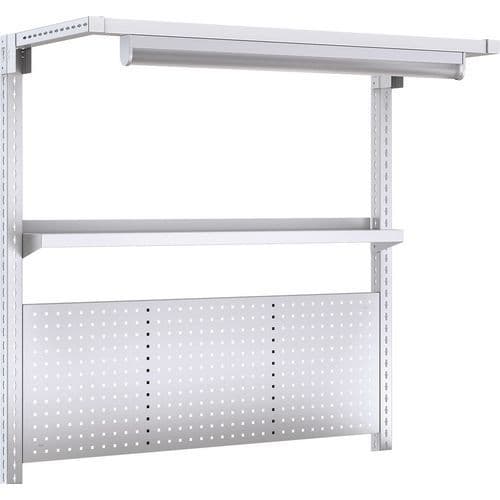 Bott Cubio 1500mm Workbench Frame Kit With Light, Shelf & Perfo Panel