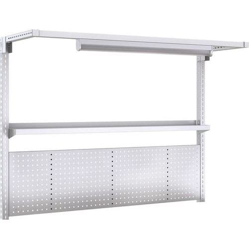 Bott Cubio 2000mm Workbench Frame Kit With Light, Shelf & Perfo Panel