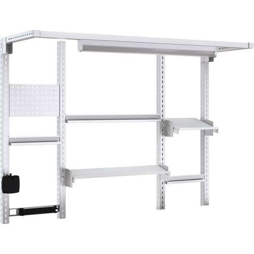 Bott Cubio 2000mm Frame Kit. Shelves, Perfo Panel, Bracket & Rails