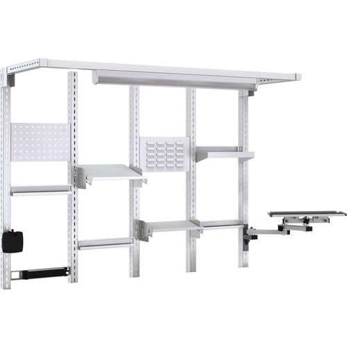 Bott Cubio 2000mm Frame Kit. 3 Shelves, Panels, Arm, Bracket & Rails