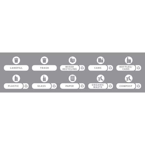 Label Kit for Slim Jim Recycling Station