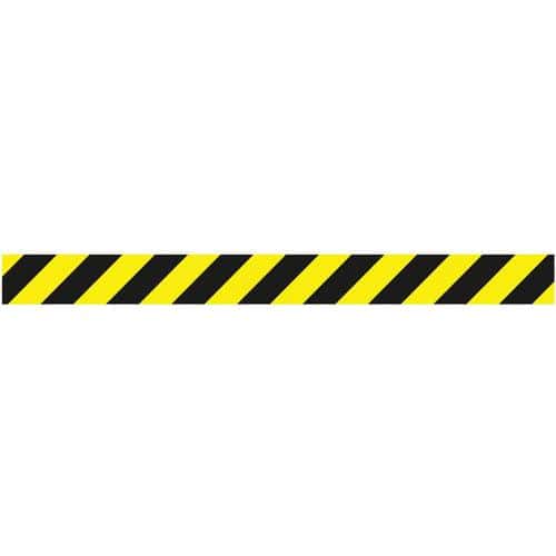 Striped social distancing adhesive tape without text