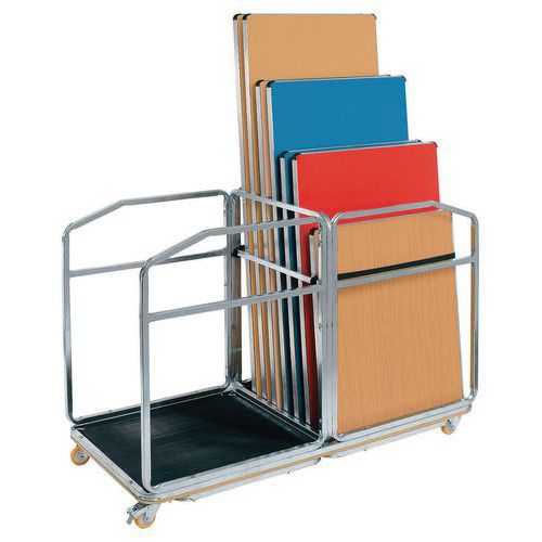 Large Heavy-Duty Table Trolley for Easy Transport of Folding Tables