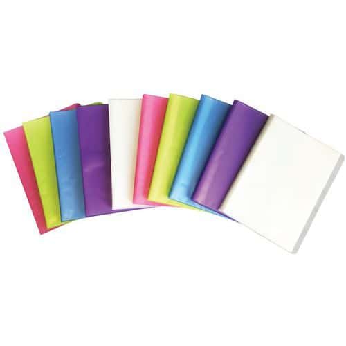 Assorted polypropylene A4 display books, 80 views - Pack of 10