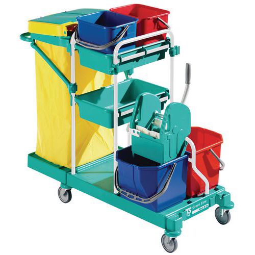 Green-Line Plus cleaning trolley - Bucket with ergonomic handle