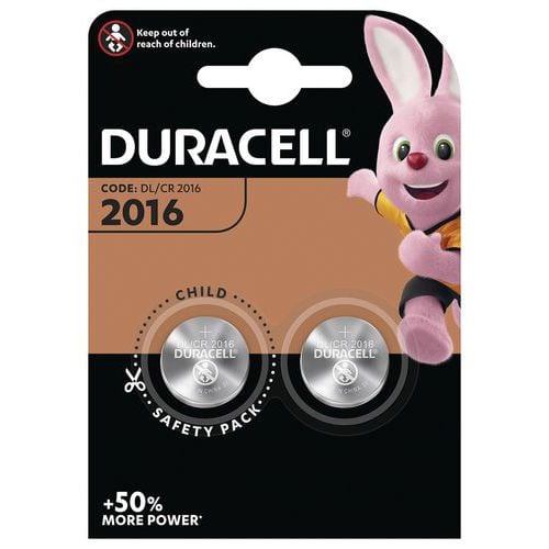 CR2016 lithium coin cell battery - Pack of 2 - Duracell