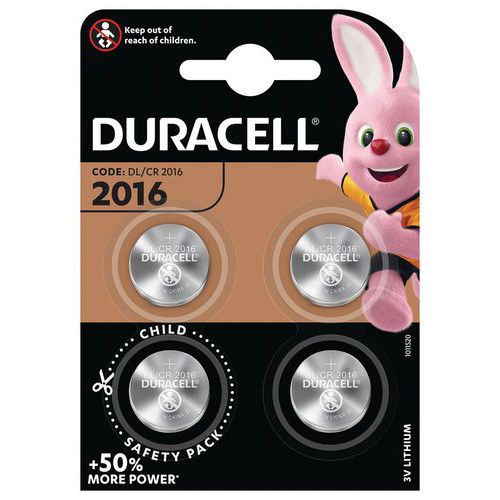 2016 lithium coin batteries - Pack of 4 - Duracell