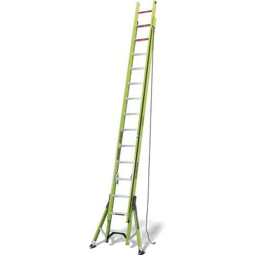 Hi-Viz Fibreglass Telescopic Ladder - 5m-9m - Little Giant Sumo