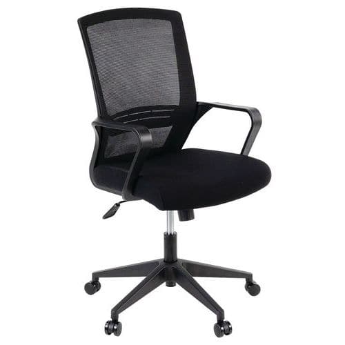 Elane black office chair - Manutan