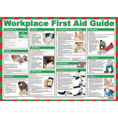 First Aid Room Poster - Workplace Guide