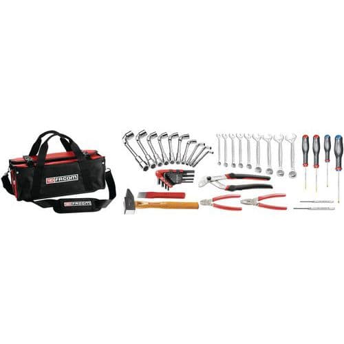 Special 39-piece industrial maintenance tool bag - Facom