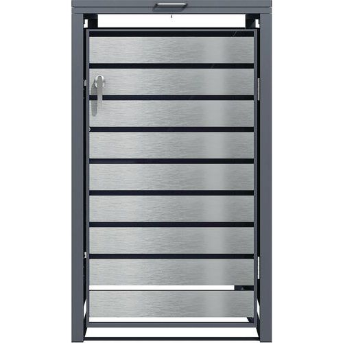 Outdoor Household Wheelie Bin Storage Unit - Metal - Phoenix Safe