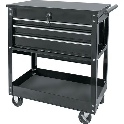 3 Drawer Tool Trolley - 1 Locking Tool Storage Chest - Phoenix Safe