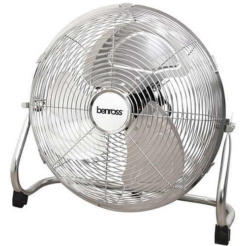 Industrial Floor Standing Fan - Chrome - 14in - Benross