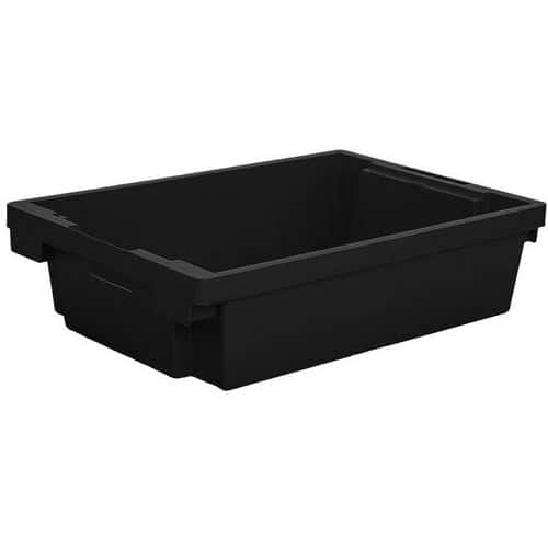 Five 27-70L Plastic Storage Boxes - Stackable & Nestable - Totebox UK