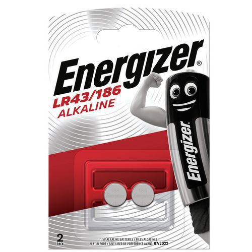 LR43 alkaline button battery - Energizer
