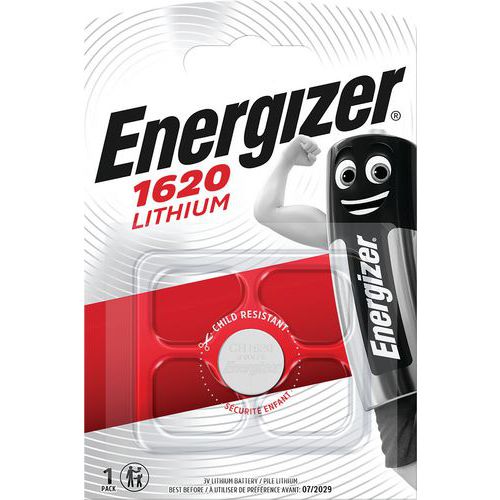 Multifunction Lithium battery for calculators, watches etc. - CR1620 - Energizer