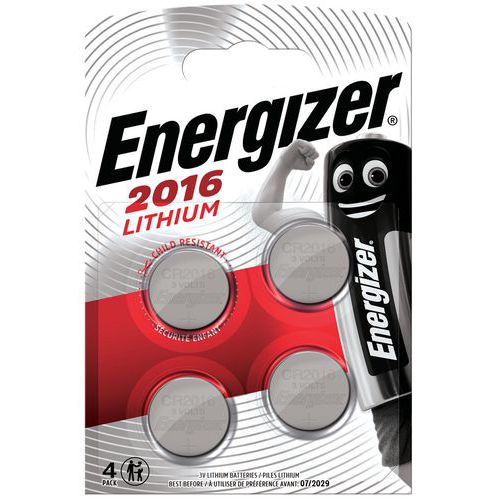 CR 2016 lithium coin battery - Pack of 4 - Energizer