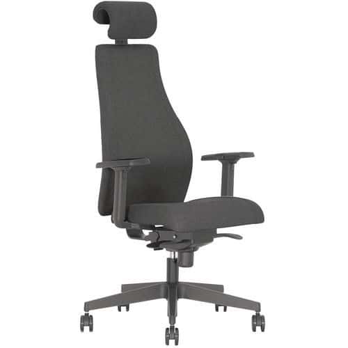 Viden office chair with armrests - Black - Nowy Styl