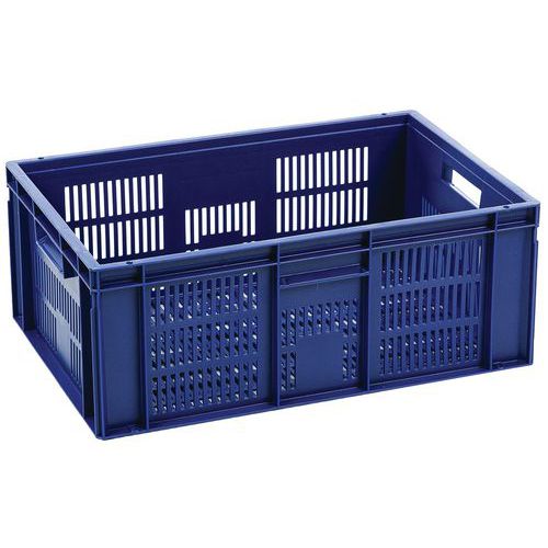 European-standard food container with openwork sides - L 400 to 600 mm - Manutan Expert