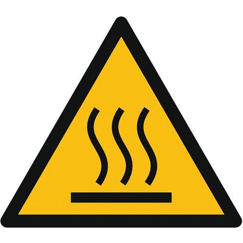 Warning sign - Hot surface - Aluminium