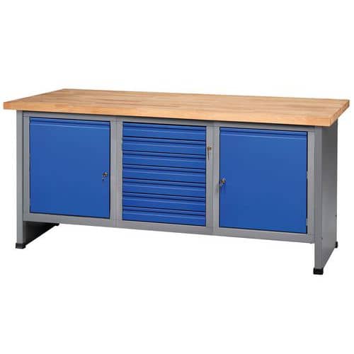 FK 184 workbench with cabinet and drawers - Küpper