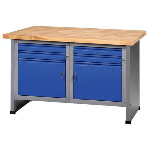 FK 128 workbench with cabinet and drawers - Küpper