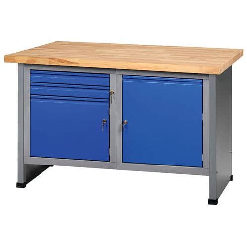 FK 128 workbench with cabinet and drawers - Küpper