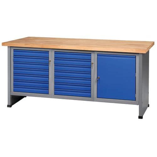 FK 184 workbench with cabinet and drawers - Küpper