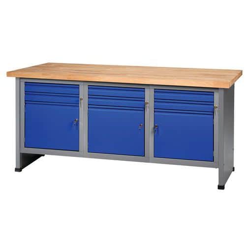 FK 184 workbench with cabinet and drawers - Küpper