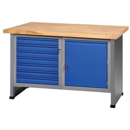 FK 128 workbench with cabinet and drawers - Küpper