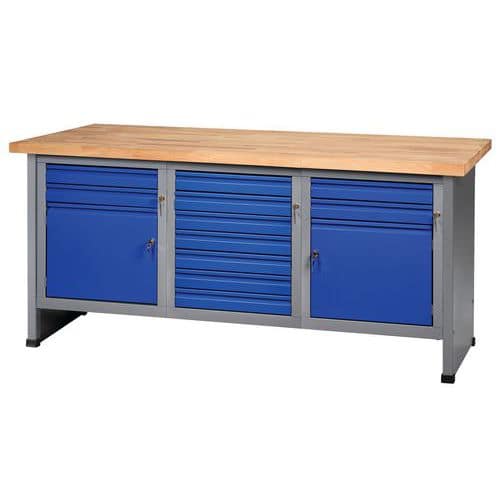 FK 184 workbench with cabinet and drawers - Küpper