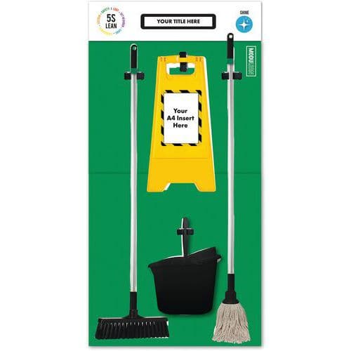 Extra Large Cleaning Tool/Shadow Board - 5S Lean - Modulean