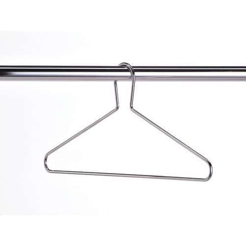 50x Metal Captive Coat Hangers - Heavy Duty & Fully Captive