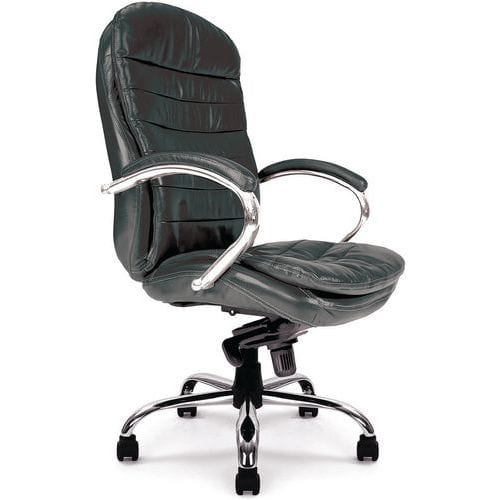 Leather Executive Office Swivel Chair - Ergonomic High Back - Santiago