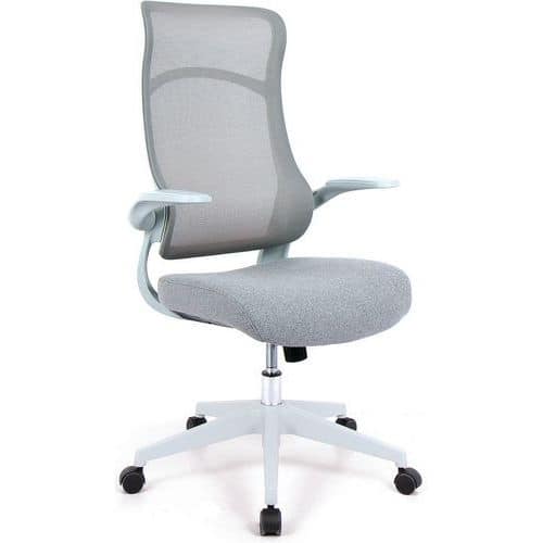 Grey Mesh Executive Home/Office Chair - Ergonomic - Mobile - Romsey